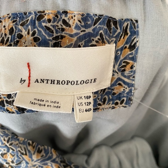 Anthropologie Kira Off-the-Shoulder Peasant Floral Dress: size 12P - Picture 9 of 11